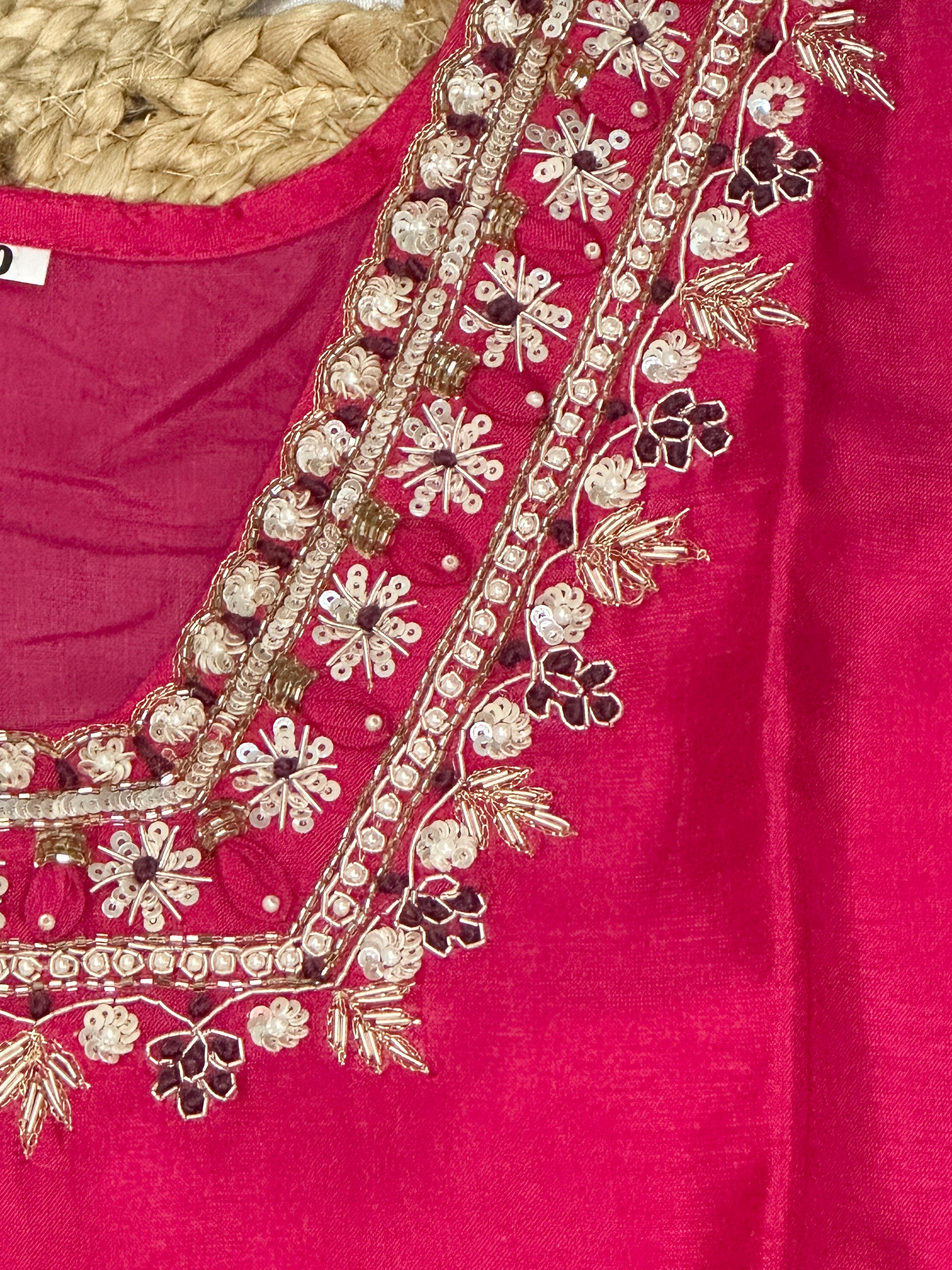 Pink Flare Salwar Set