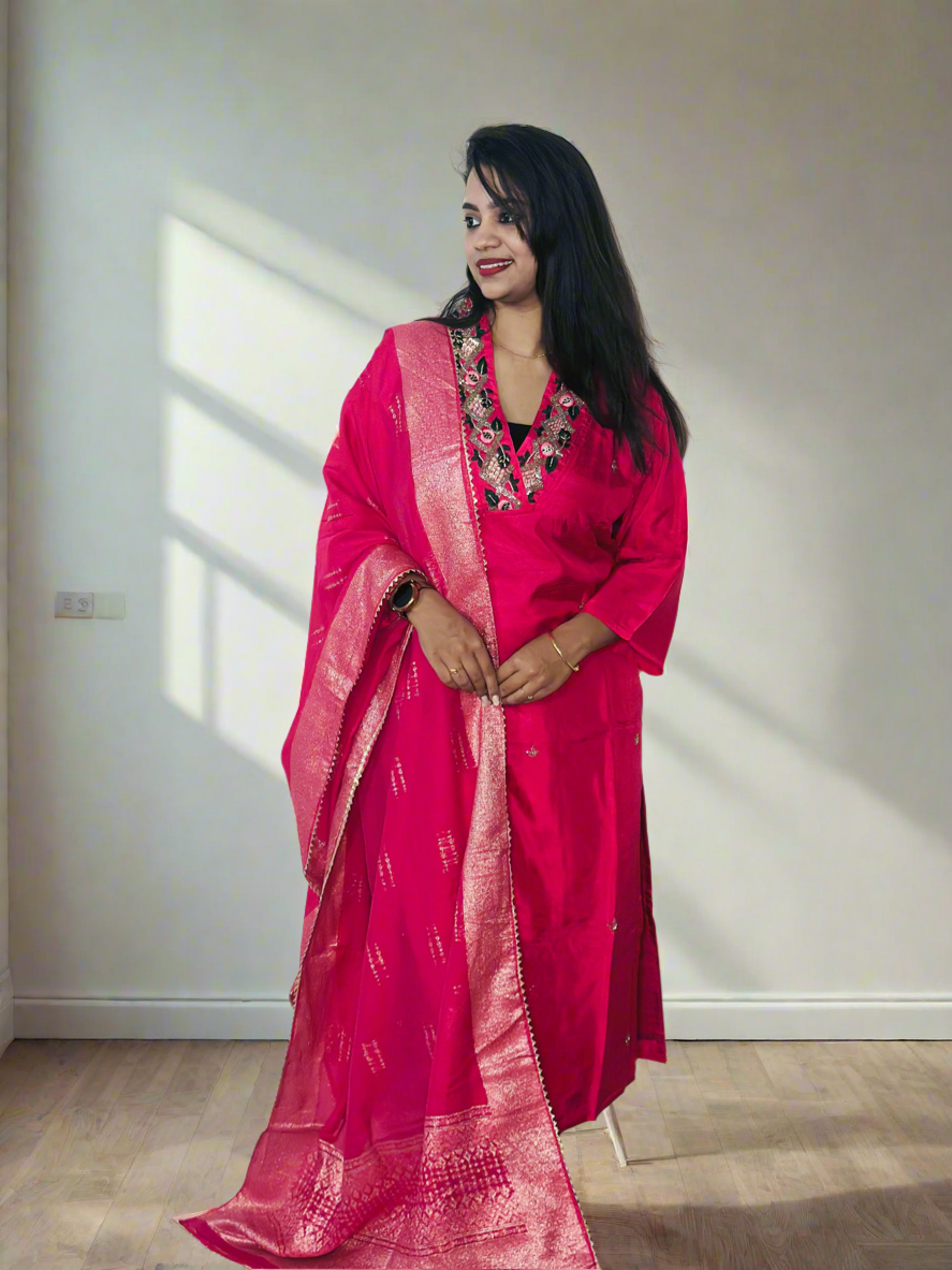 Pink Mirage Salwar Set