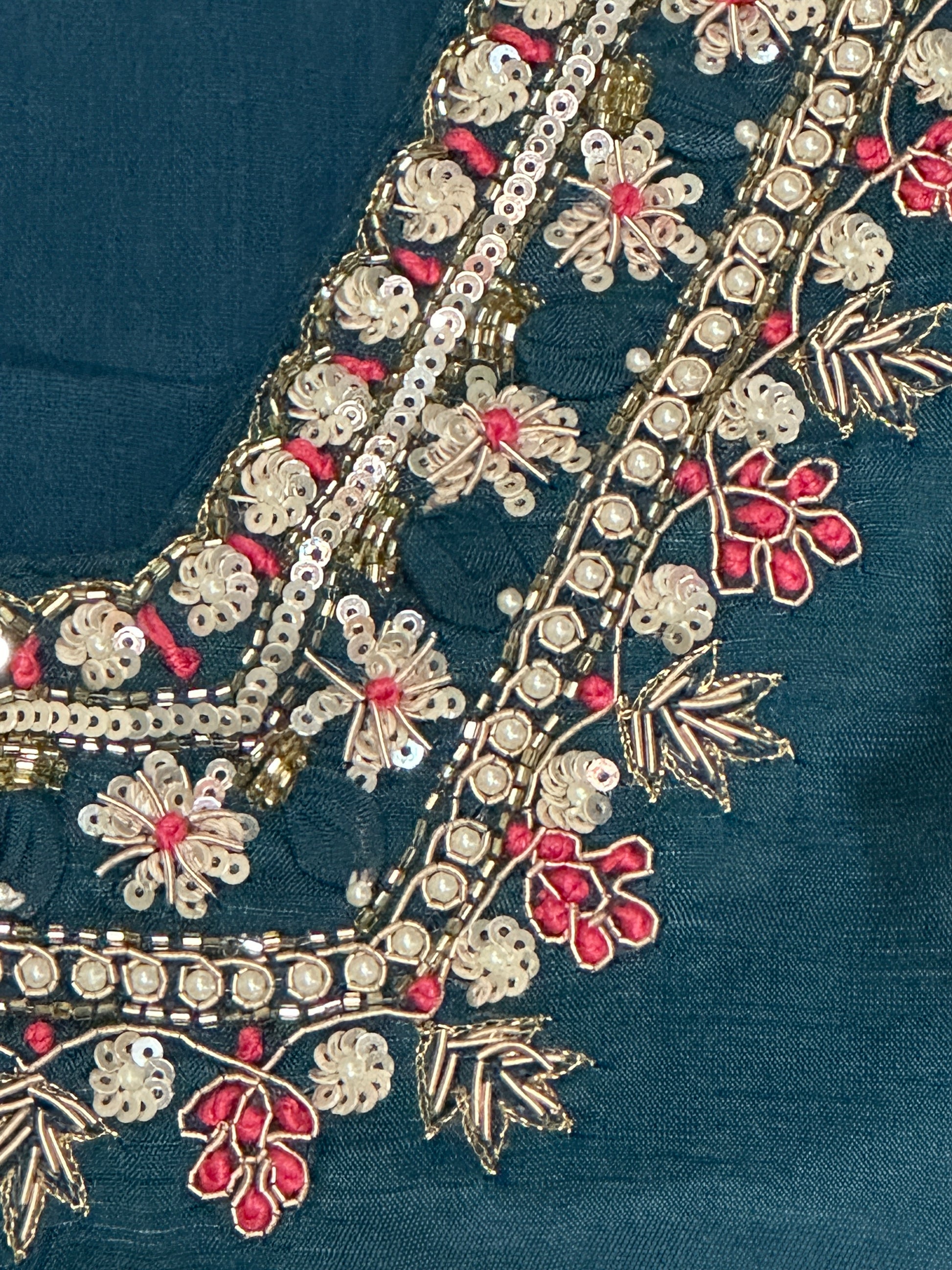 Teal Bloom Salwar Set