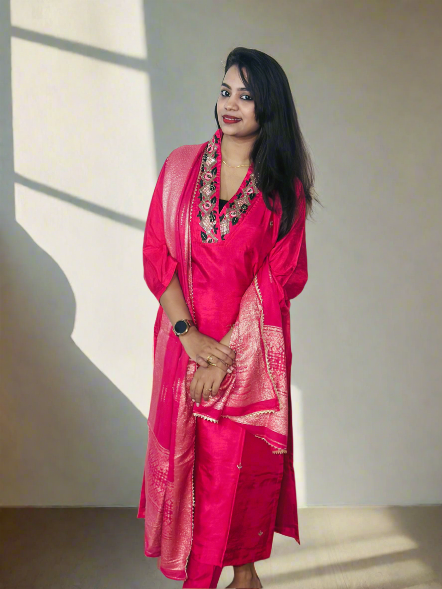 Pink Mirage Salwar Set