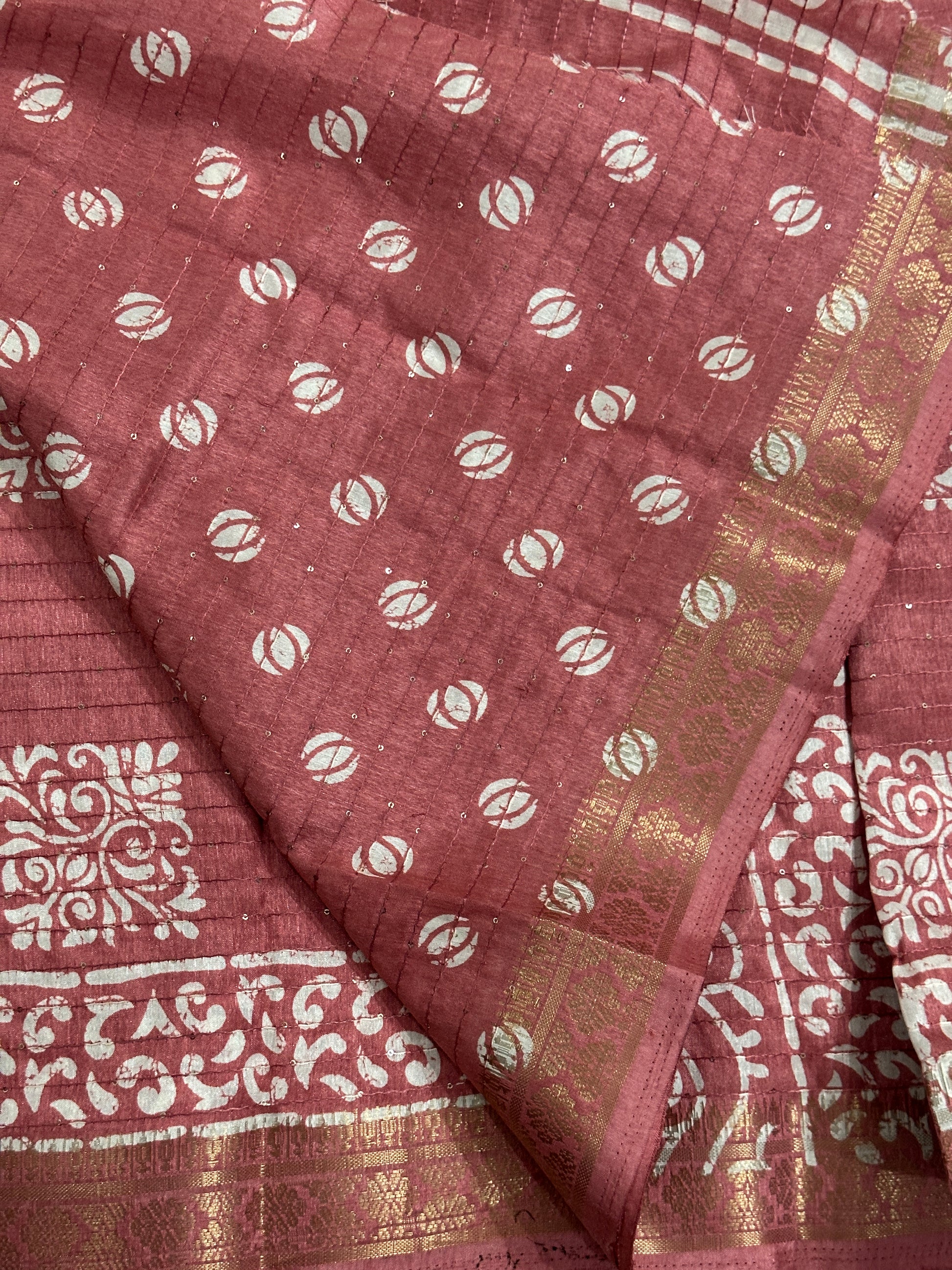 Pink Sequence Saree