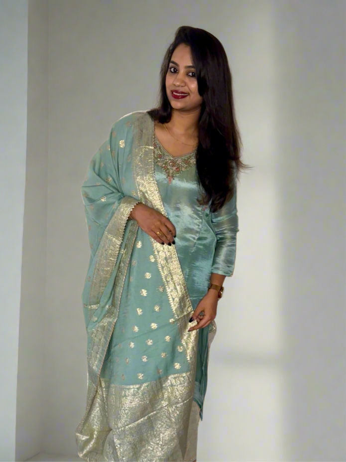 Mint Glow Salwar Set