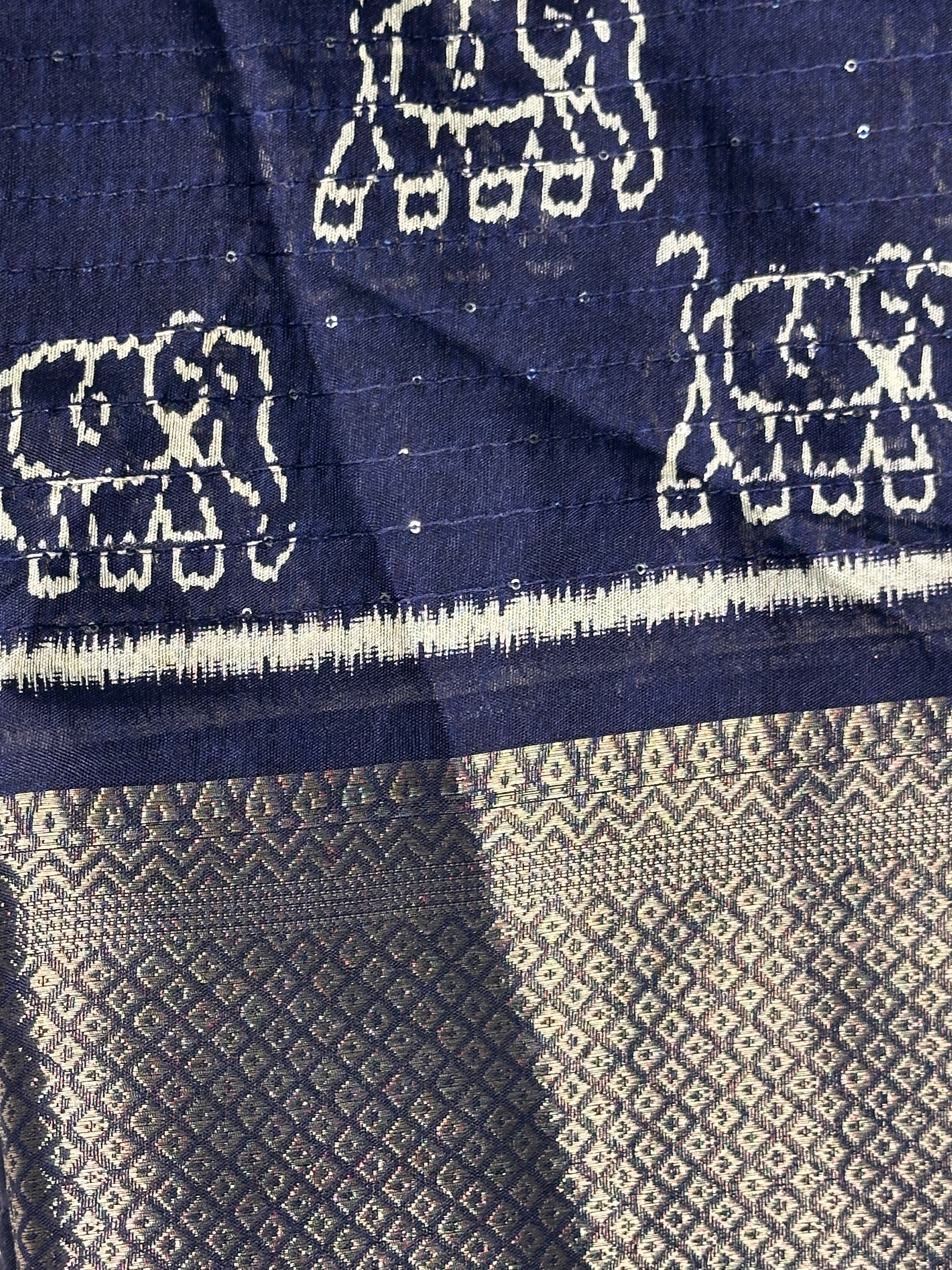 Blue Dola Silk Saree