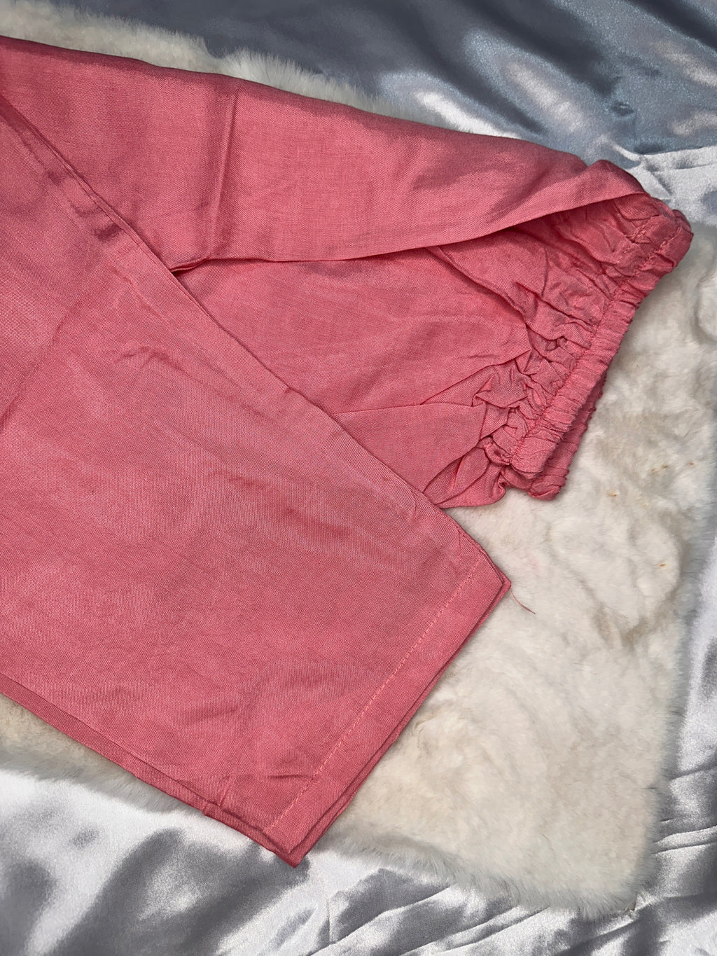 Pink mul cotton kurta set
